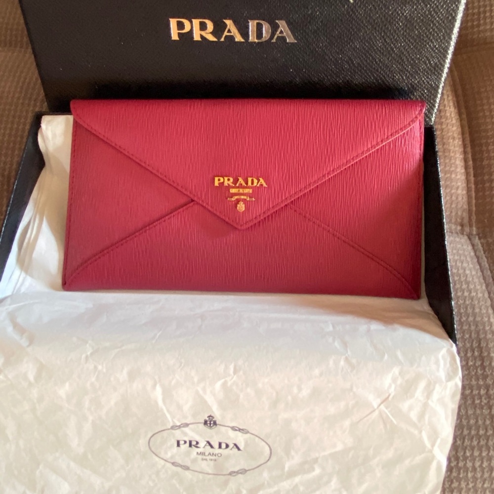 Prada envelop wallet